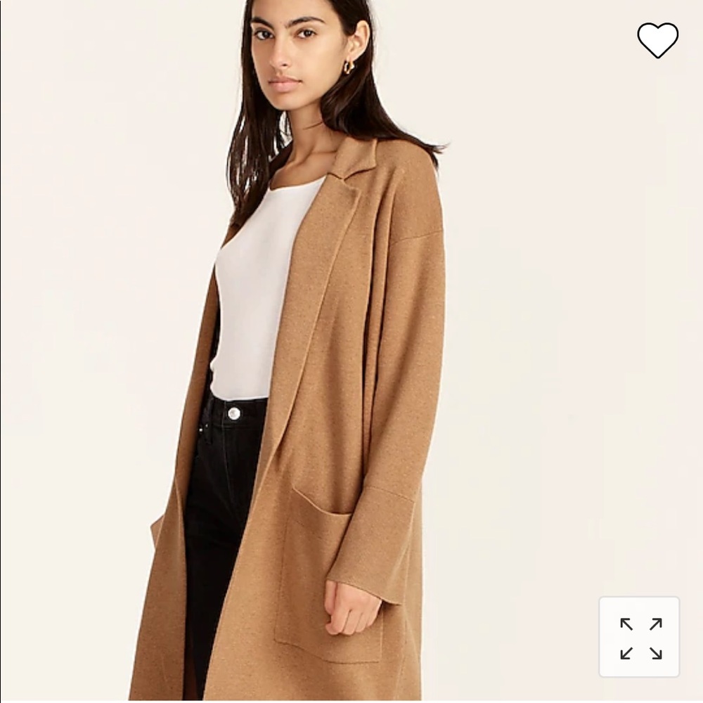 nwot Ella open-front long sweater J.crew